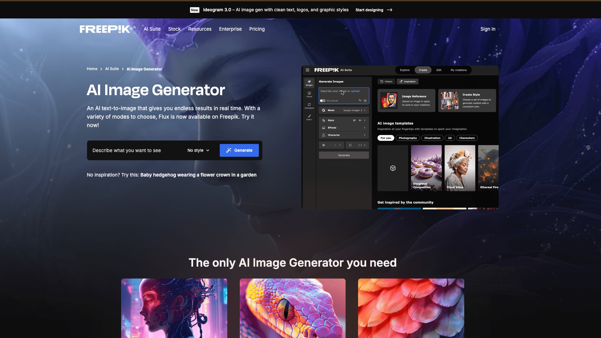 Freepik AI Image Generator