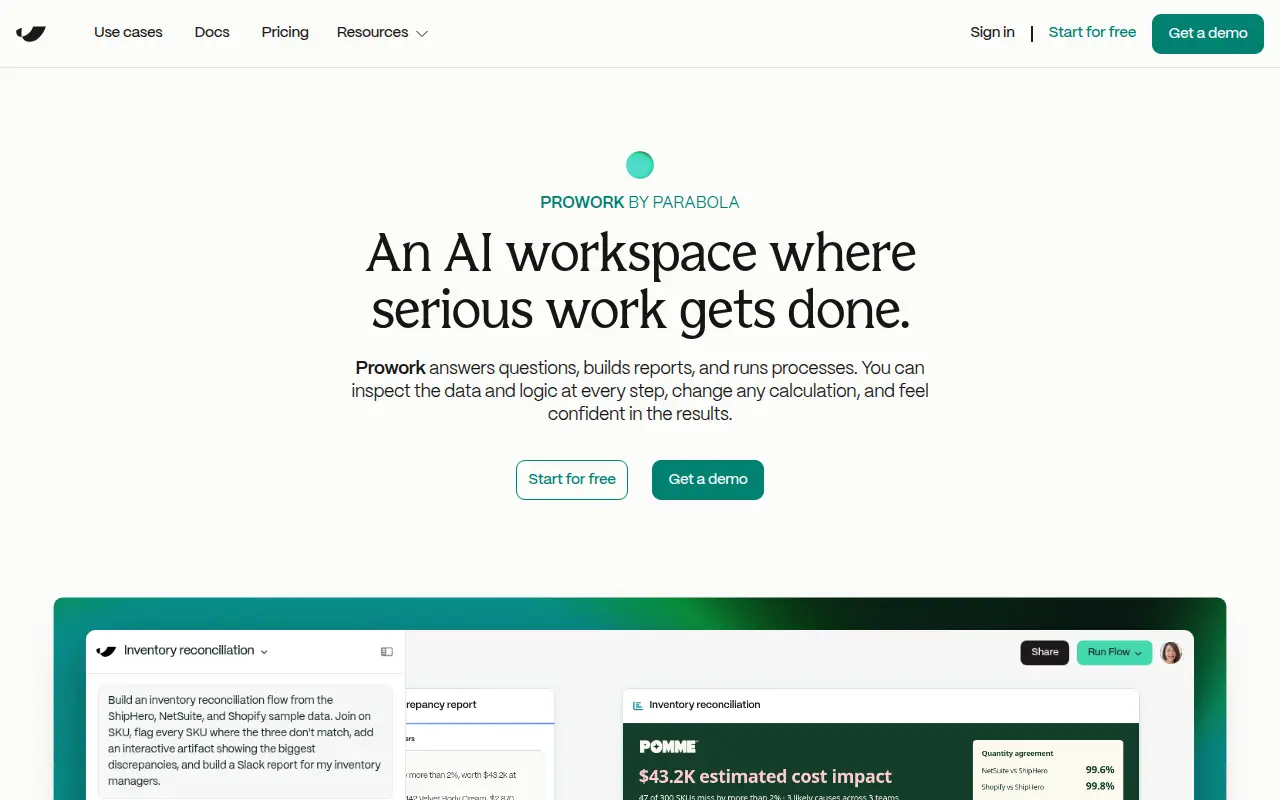 Prowork by Parabola